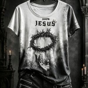 100 Jesus Christian T-Shirt Christian Inspired Clothing Unique Religious Gifts - Gypsysystersgift