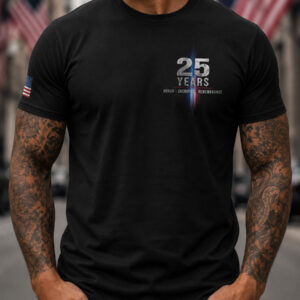 25 Years Honor Sacrifice Remembrance T-Shirt American Merch Unique Patriotic Gifts - Gypsysystersgift
