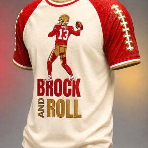49ers Merch Football Player And Roll T-Shirt Best Gifts For Football Game Day - FZ