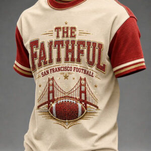 49ers Merch The Faithful San Francisco Football T-Shirt Game Day Gifts For 49ers Lovers - FZ