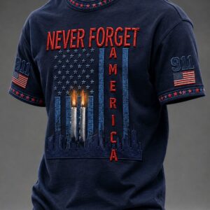 9 11 Always Remember T-Shirt Never Forget Clothing Gifts For Husband - Gypsysystersgift
