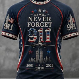 9 11 Forever In Our Heart T-Shirt 25th Anniversary Memorial Apparel Gifts For Men - Gypsysystersgift