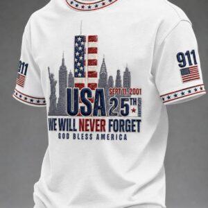 9 11 Forever In Our Heart T-Shirt Patriot Day Clothing Ideas For Men - Gypsysystersgift