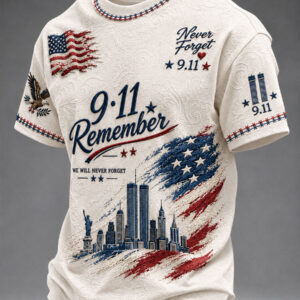 9 11 Never Forget T-Shirt 25th Anniversary Memorial Clothes Dad Gifts - Gypsysystersgift