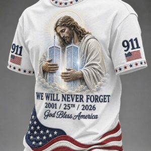 9 11 Patriot Day T-Shirt God Bless America Clothes Gifts For Husband - Gypsysystersgift