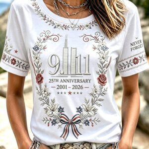 9 11 Patriot Day T-Shirt We Never Forget Clothes Presents For Mom - Gypsysystersgift