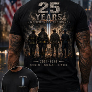 9/11 Memorial 25th Anniversary Never Forget T-Shirt Never Forget Twin Towers Tee Gifts - FZ