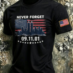 9/11 Memorial 25th Anniversary T-Shirt Never Forget 9/11 Memorial Clothing - FZ