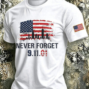 9/11 Memorial 25th Anniversary T-Shirt Never Forget 9/11 Memorial Shirt Gift For Men - FZ
