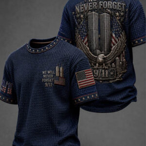 9/11 Memorial 25th Anniversary T-Shirt Never Forget Tee Gift For Husband - FZ