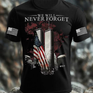 9/11 Memorial Never Forget T-Shirt Never Forget Twin Towers Tee Gifts - FZ