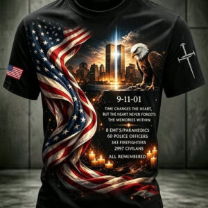 9/11 Memorial T-Shirt 9/11 Never Forget Tribute Tee Gift For Men - FZ