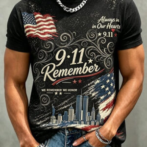 9/11 Memorial T-Shirt September 11 Remembrance Apparel Gift For Husband - FZ