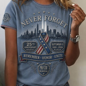 9/11 We Will Never Forget T-Shirt First Responders Tribute Shirts Gifts For Mom - FZ
