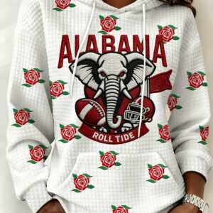 Alabama Football Merch Roll Tide Hoodie Alabama Fan Football Gear Gift For Friend - Gypsysystersgift
