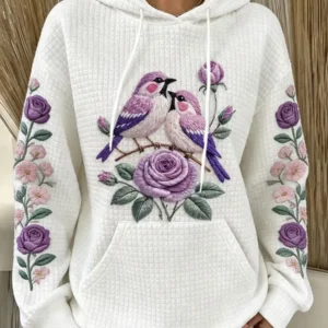 Alzheimer Awareness Bird Hoodie Dementia Support Clothing Alzheimer Care Gift For Women - Gypsysystersgift