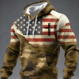 American Faith Camo Hoodie Faith Over Fear Christian Hoodie Christian Christmas Gift Ideas - Gypsysystersgift