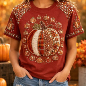 Autumn Pumpkin T-Shirt Autumn Fun Pumpkin Clothing Gift For Mothers - Gypsysystersgift