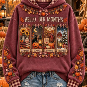 Autumn Thanksgiving Hoodie Hello Her Months Clothing Gift For Mother - Gypsysystersgift