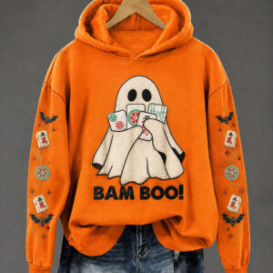 Bam Boo Hoodie Mahjong Halloween Ghost Hoodies Apparel Gifts For Son - FZ