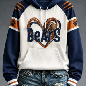 Bears Football Merch Bears Hoodie Game Day Clothing Best Gifts For Football Fans - FZ