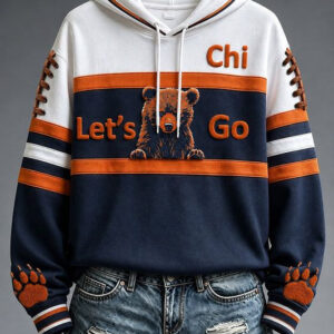 Bears Football Merch Chi Let's Go Hoodie Bears Game Day Hoodie Gifts For Football Lovers - FZ