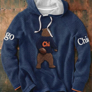Bears Football Merch Go Chicago Hoodie Bears Game Day Hoodie Best Football Gift Ideas - FZ