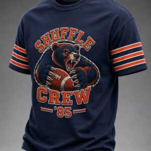 Bears Football Merch Shuffle Crew 85 T-Shirt Bears Game Day Tee Gifts For Football Lovers - FZ