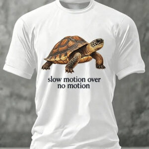 Bears Football Merch Turtle Slow Motion Over No Motion T-Shirt Gifts For Football Fans - FZ