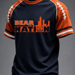 Bears Merch Bear Nation T-Shirt Football Game Day Tee Unique Gifts For Football Lovers - FZ