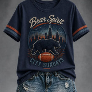 Bears Merch Bear Spirit City Sundays T-Shirt Game Day Tee Gifts For Football Lovers - FZ