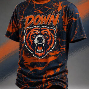 Bears Merch Bears Down T-Shirt Football Game Day Attire Great Gift For Football Fans - FZ