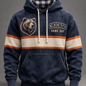 Bears Merch Chicago Game Day Vintage Hoodie Football Game Day Hoodie Gift For Bears Fans - FZ
