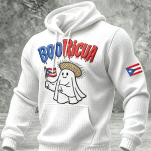 Boo Ricua Ghost Hoodie Puerto Rico Halloween Apparel Gift For Friend - Gypsysystersgift