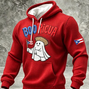 Boo Ricua Ghost Hoodie Puerto Rico Halloween Apparel Halloween Gift Idea - Gypsysystersgift