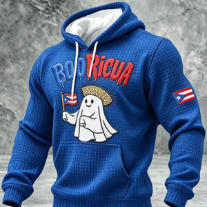 Boo Ricua Halloween Hoodie Cute Boricua Ghost Clothes Gift For Puerto Rican - Gypsysystersgift