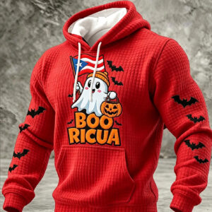 Boo Ricua Halloween Hoodie Cute Boricua Ghost Clothes Halloween Gift Idea - Gypsysystersgift