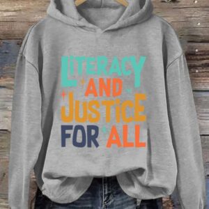 Books For All Hoodie Literacy And Justice For All Clothes Gift For Her - Gypsysystersgift