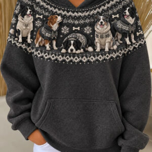Border Collie Dogs Casual Hoodie Smart Sheepdog Lover Merch Gifts Ideas - Gypsysystersgift