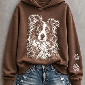 Border Collie Hoodie Herding Dog Companion Clothes Gifts Ideas For Daughter - Gypsysystersgift