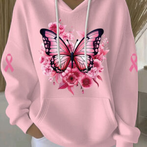 Breast Cancer Awareness Hoodie Breast Cancer Clothing Post-Mastectomy Gifts - Gypsysystersgift