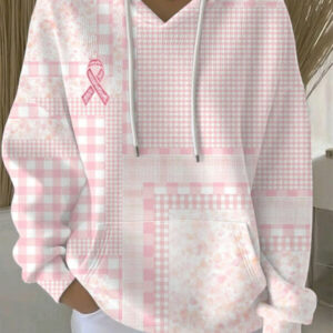Breast Cancer Awareness Hoodie In October We Wear Pink Pink Ribbon Awareness Gift For Women - Gypsysystersgift
