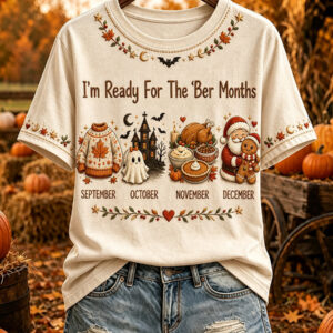 Women's Vintage I'm Ready For The Ber Months T-Shirt Halloween Themed Gear Gift For Wife - Gypsysystersgift