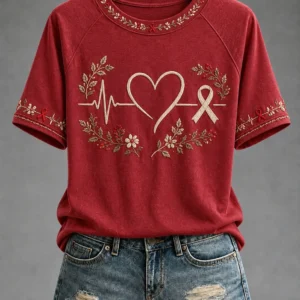 World Heart Day 2026 T-Shirt Heart Health Awareness Apparel Gift For Girlfriend - Gypsysystersgift