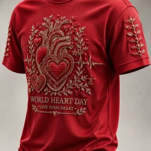 World Heart Day Merch T-Shirt Heart Heart Health Awareness Apparel Gift Guide - Gypsysystersgift