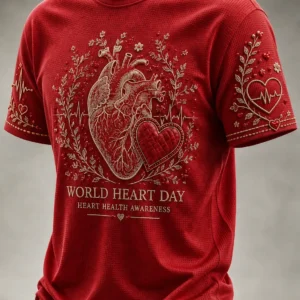 World Heart Day Merch T-Shirt Heart Heart Health Awareness Clothing Gift Ideas - Gypsysystersgift