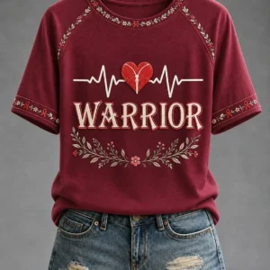 World Heart Day Merch Warrior T-Shirt Take Care Of Your Heart Clothing Great Gifts - Gypsysystersgift
