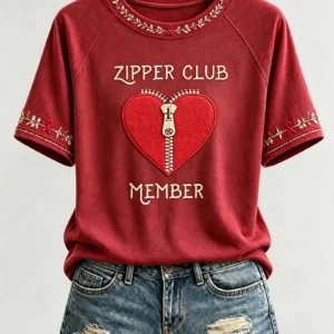 World Heart Day Merch Zipper Club Member T-Shirt Take Care Of Your Heart Clothes Gift Idea - Gypsysystersgift