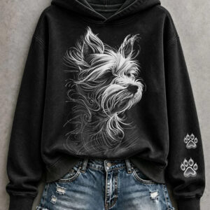 Yorkshire Terrier Hoodie Tiny Yorkie Companion Gear Gifts For Dog Lovers - Gypsysystersgift