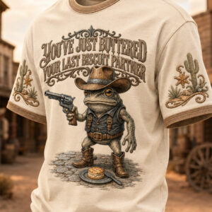 You've Just Buttered Your Last Biscuit Shirt Frog Cowboy Clothes Frog Gifts For Her - Gypsysystersgift